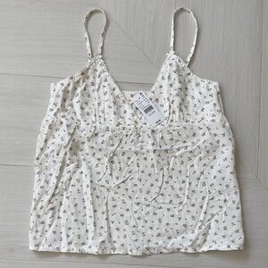 PacSun White Floral Camisole